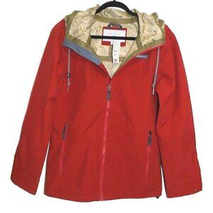 OBERMEYER No4 Shell Ski Jacket for men burnt orange color 100% nylon size S, NEW